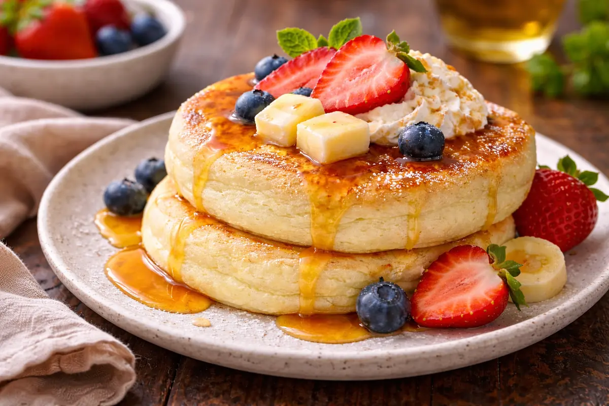 Fluffy Japanese Souffle Pancakes Japanese souffle