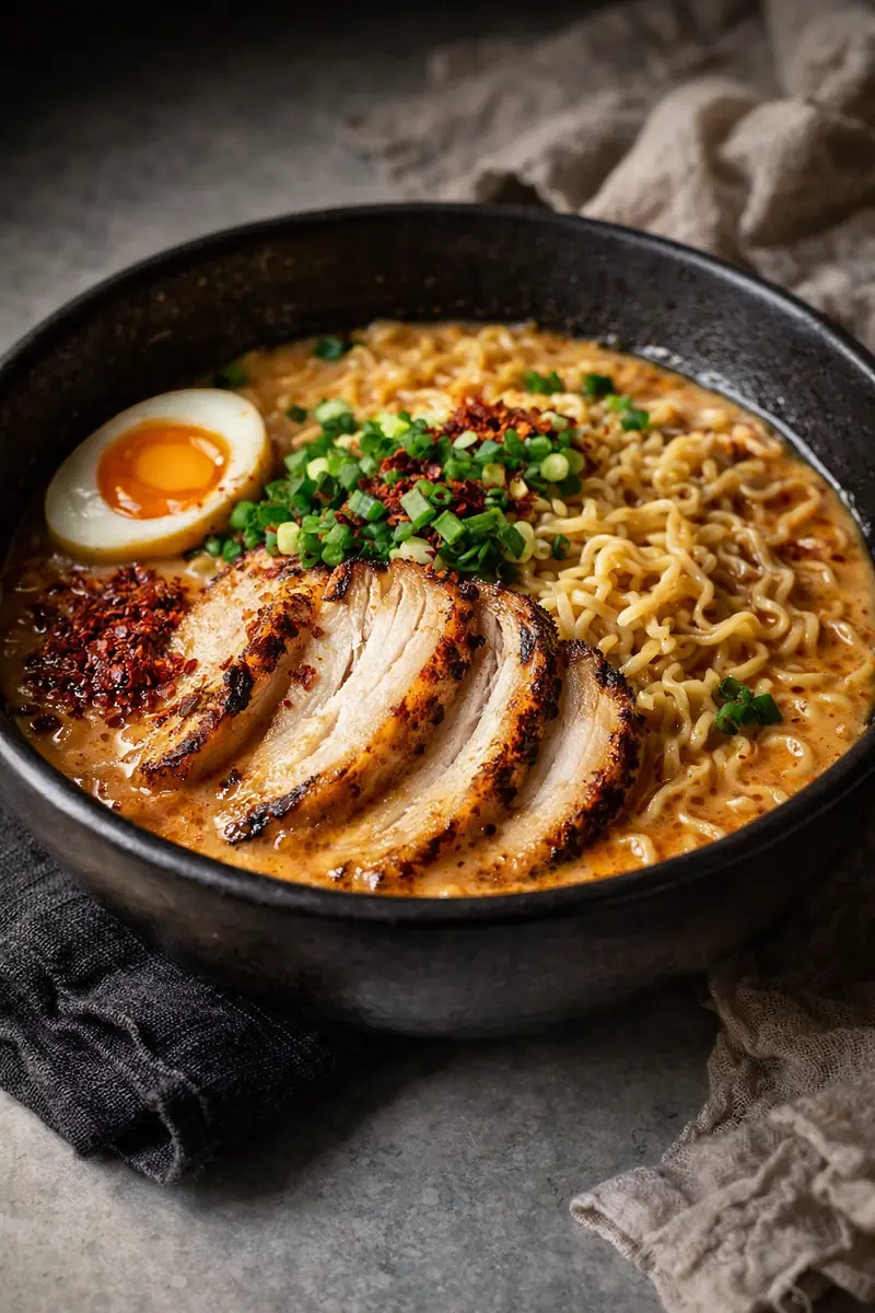 Creamy Garlic Chicken Ramen: The Ultimate Cozy Comfort Bowl