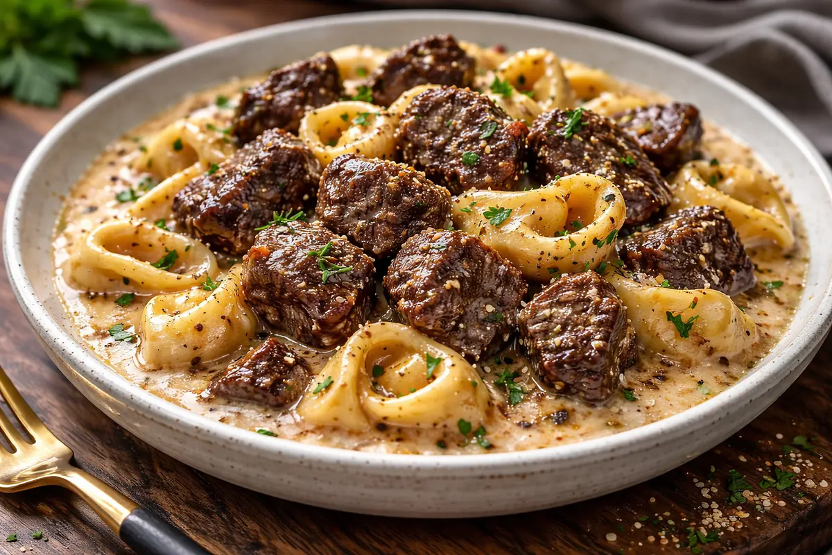 the ultimate creamy garlic steak tortellini recipes for busy nights step 2
