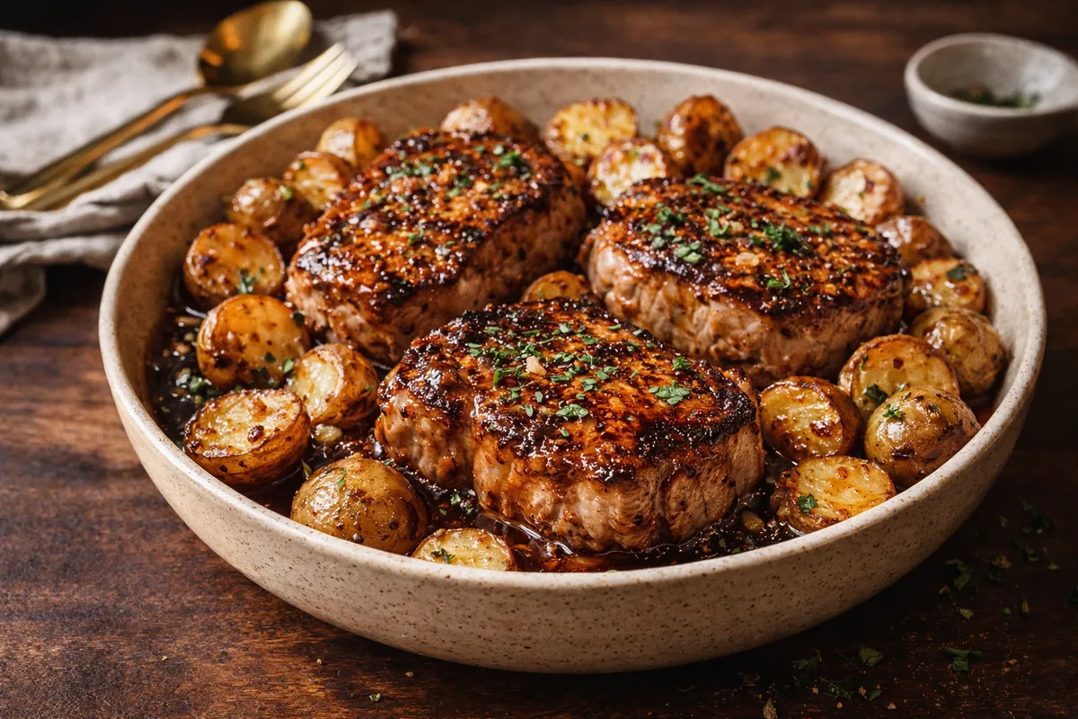 Baked Pork Chops Potatoes: The Ultimate One-Pan Weeknight Wonder