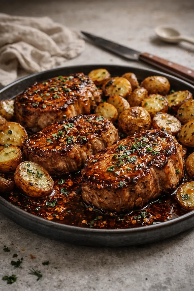 Baked Pork Chops Potatoes: The Ultimate One-Pan Weeknight Wonder