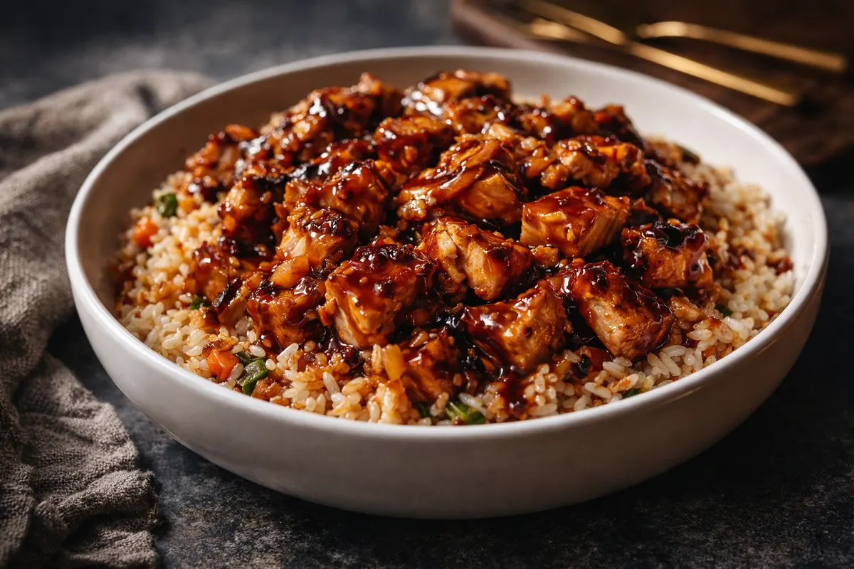 BBQ Chicken Rice – Easy Supper Idea