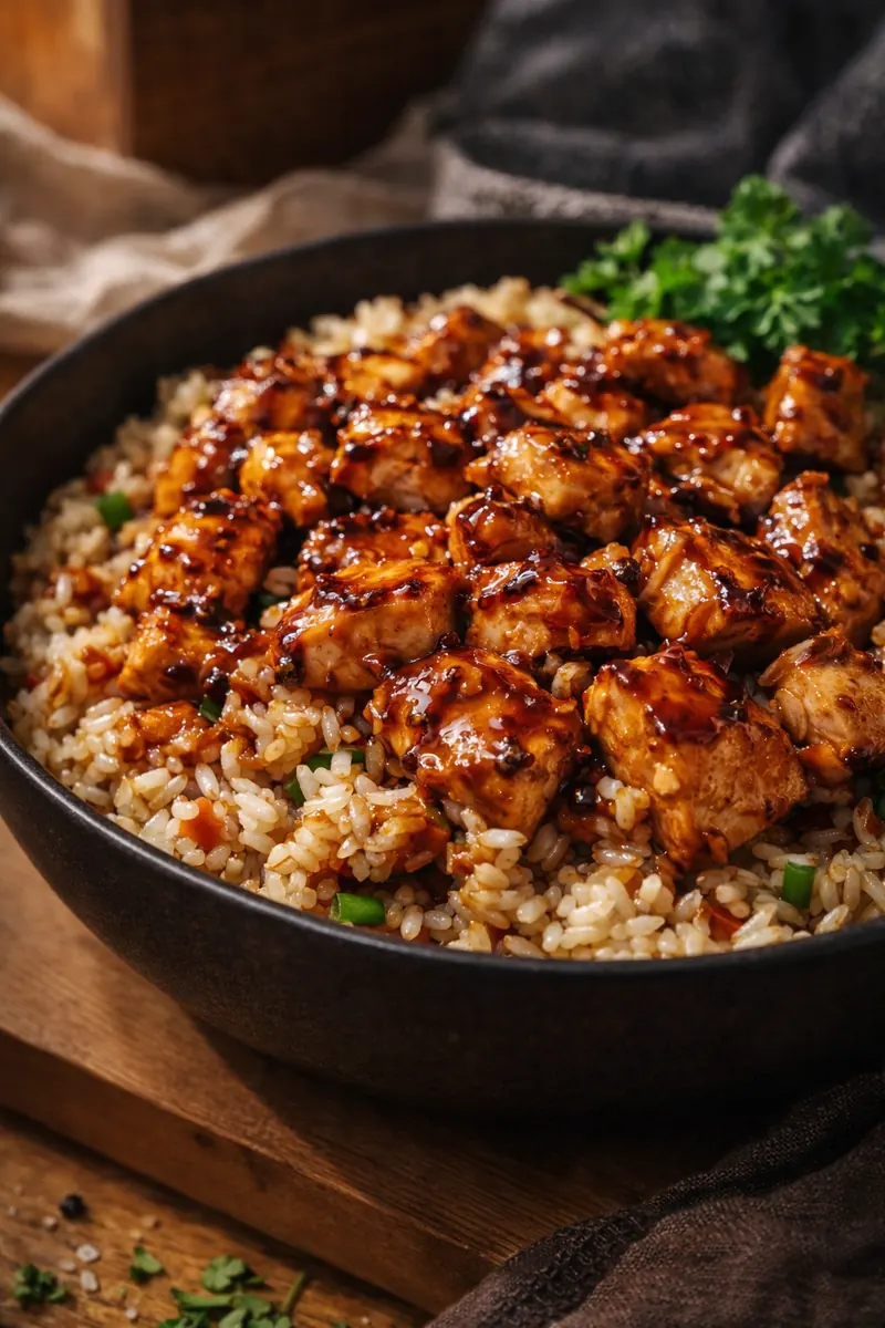 BBQ Chicken Rice – Easy Supper Idea