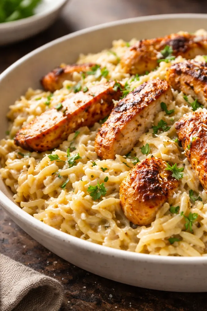 Cajun Chicken Alfredo Orzo: The Ultimate Creamy One-Pot Meal