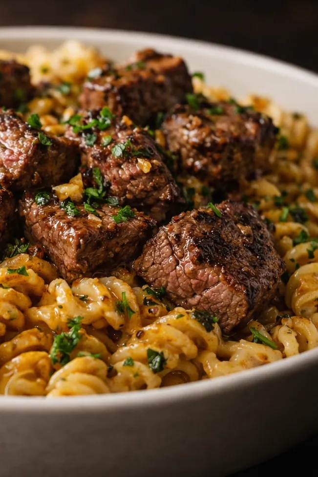 Cheesy Ground Beef Pasta with a Gourmet Herb Twist