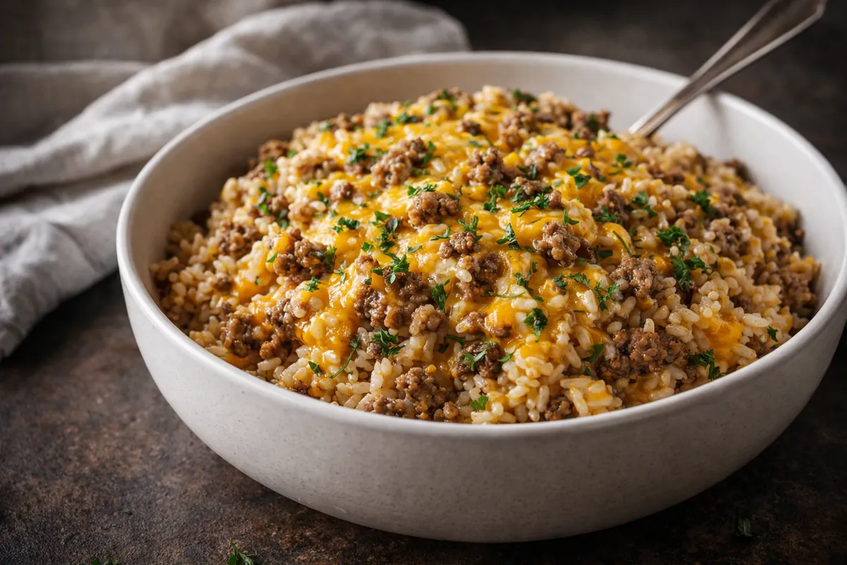 Cheesy Ground Beef Rice Casserole: The Ultimate Family Comfort Meal