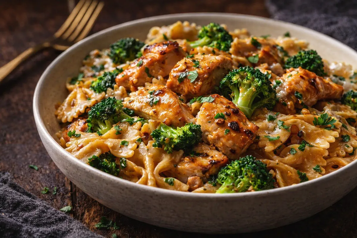 Cowboy Butter Chicken Bowtie with Lemon and Garlic
