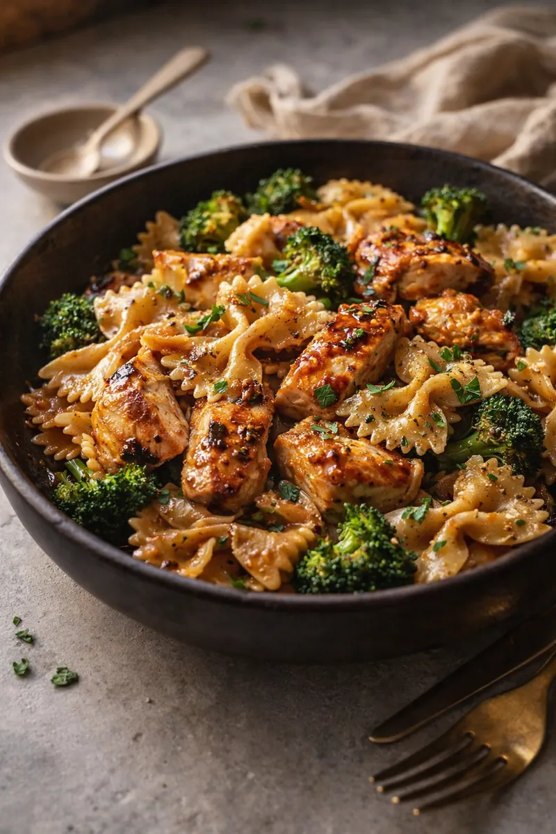 Cowboy Butter Chicken Bowtie with Lemon and Garlic