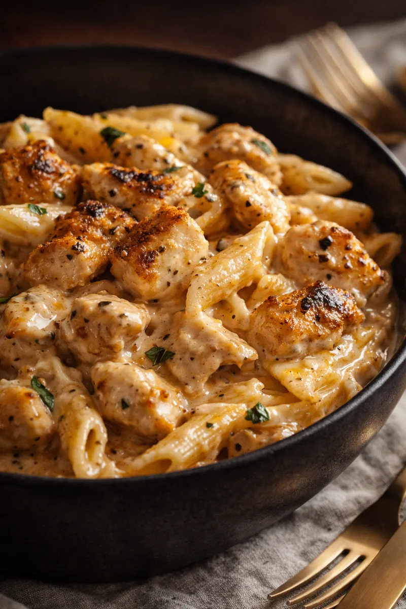 Creamy Cajun Chicken Pasta with a Velvety Garlic Sauce