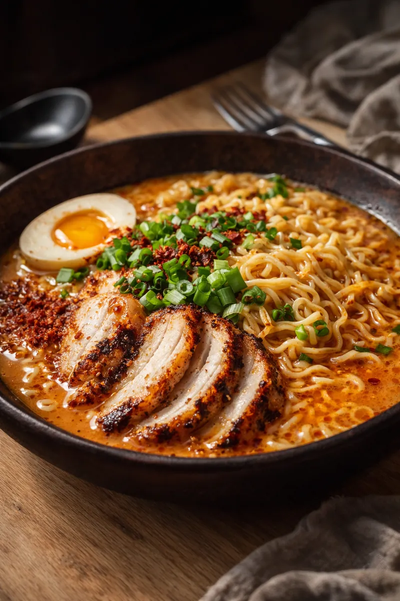 Creamy Garlic Chicken Ramen That Beats Takeout Every Time