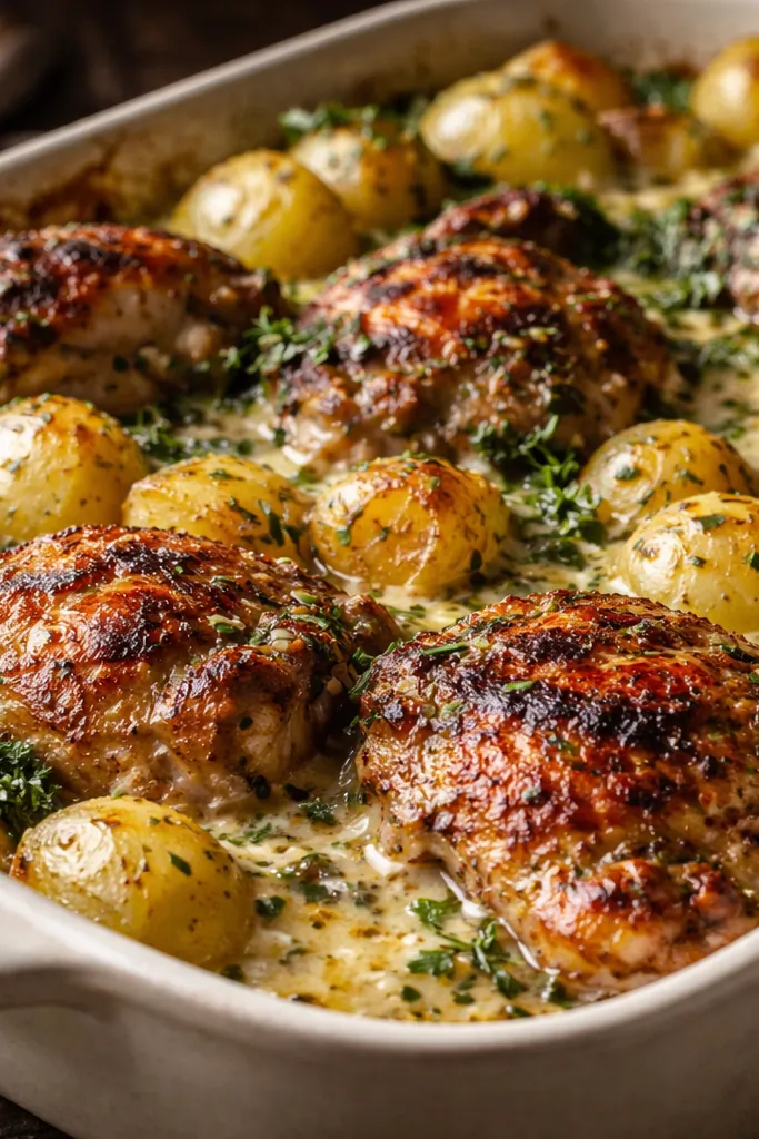 Garlic Parmesan Chicken Potatoes: The Ultimate One-Pan Comfort Meal