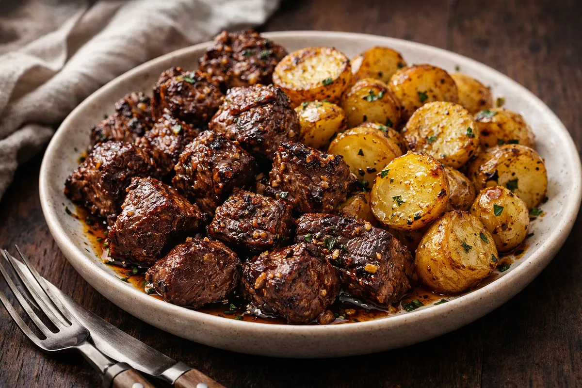 Garlic Steak Bites Potatoes: The Ultimate One-Pan Garlic Butter Skillet