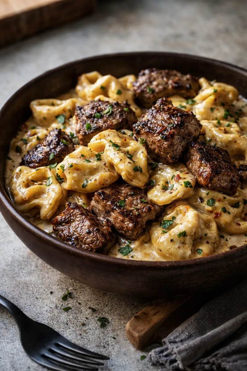 Garlic Steak Tortellini: The Ultimate 30-Minute Comfort Meal