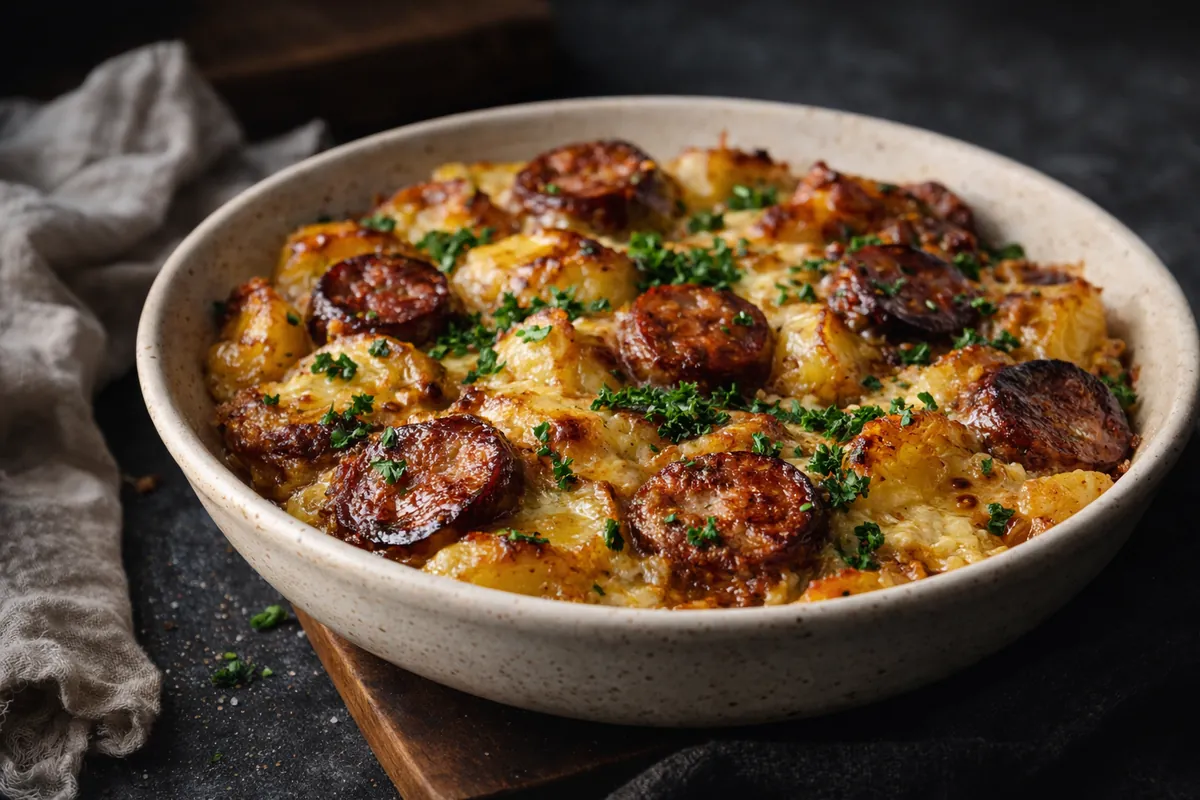 Kielbasa Cheesy Potato Casserole: The Ultimate One-Pan Comfort Food