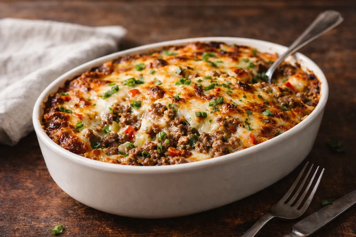 Philly Cheesesteak Casserole: The Ultimate Cheesy Low-Carb Comfort Food
