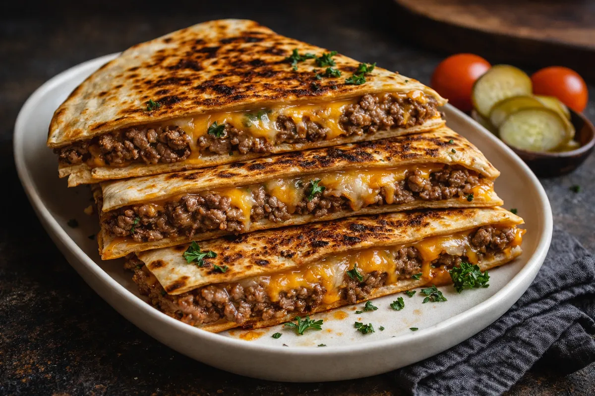 Smashburger Quesadillas: The Ultimate Crispy Cheeseburger Mashup