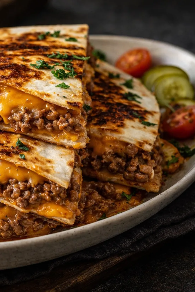 Smashburger Quesadillas: The Ultimate Crispy Cheeseburger Mashup