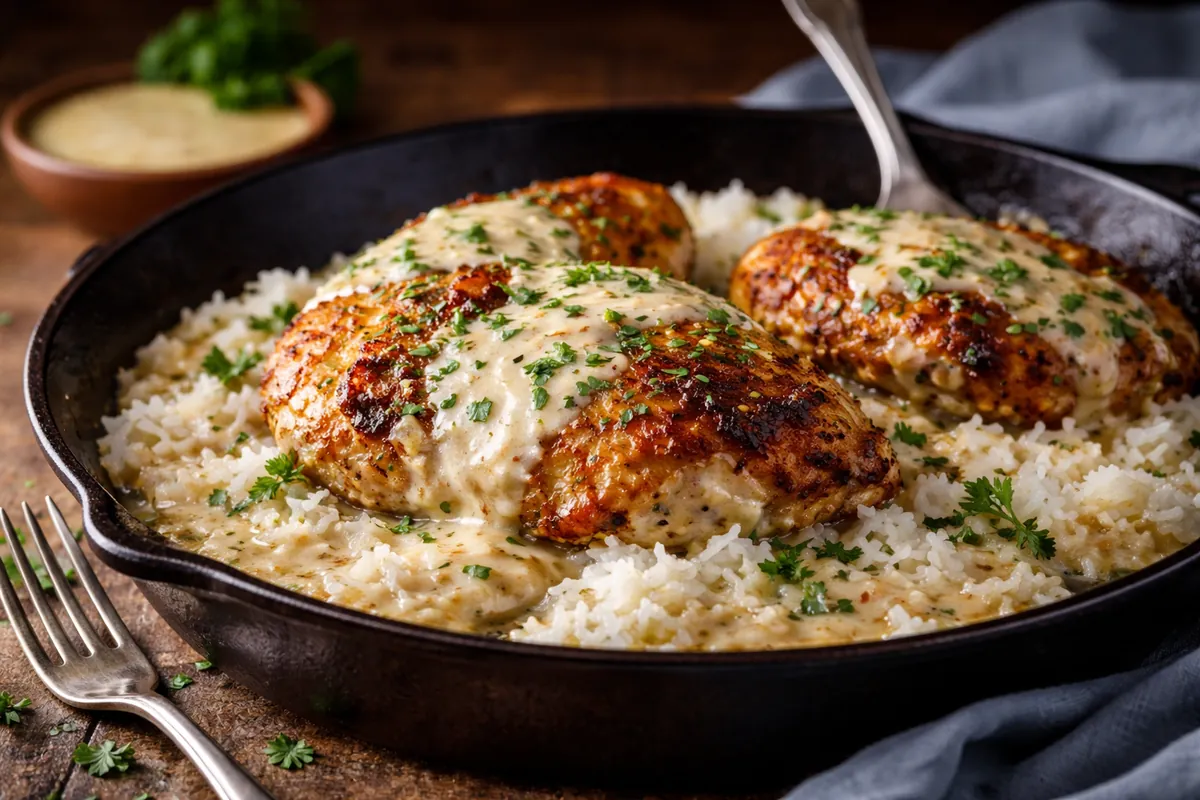 Smothered Chicken Rice for a Quick Weeknight Win
