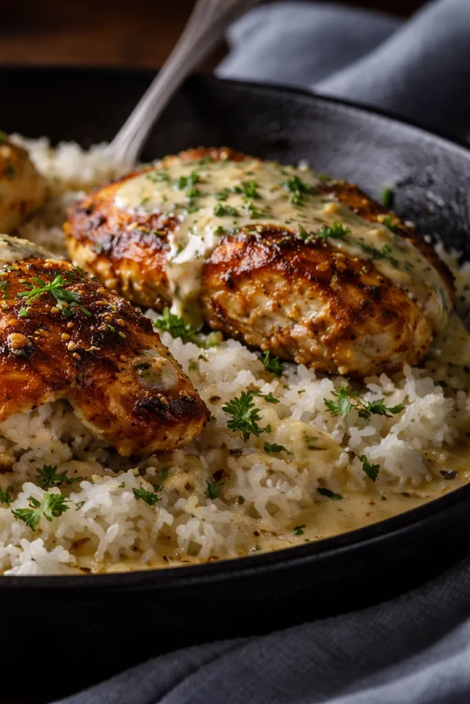 Smothered Chicken Rice for a Quick Weeknight Win