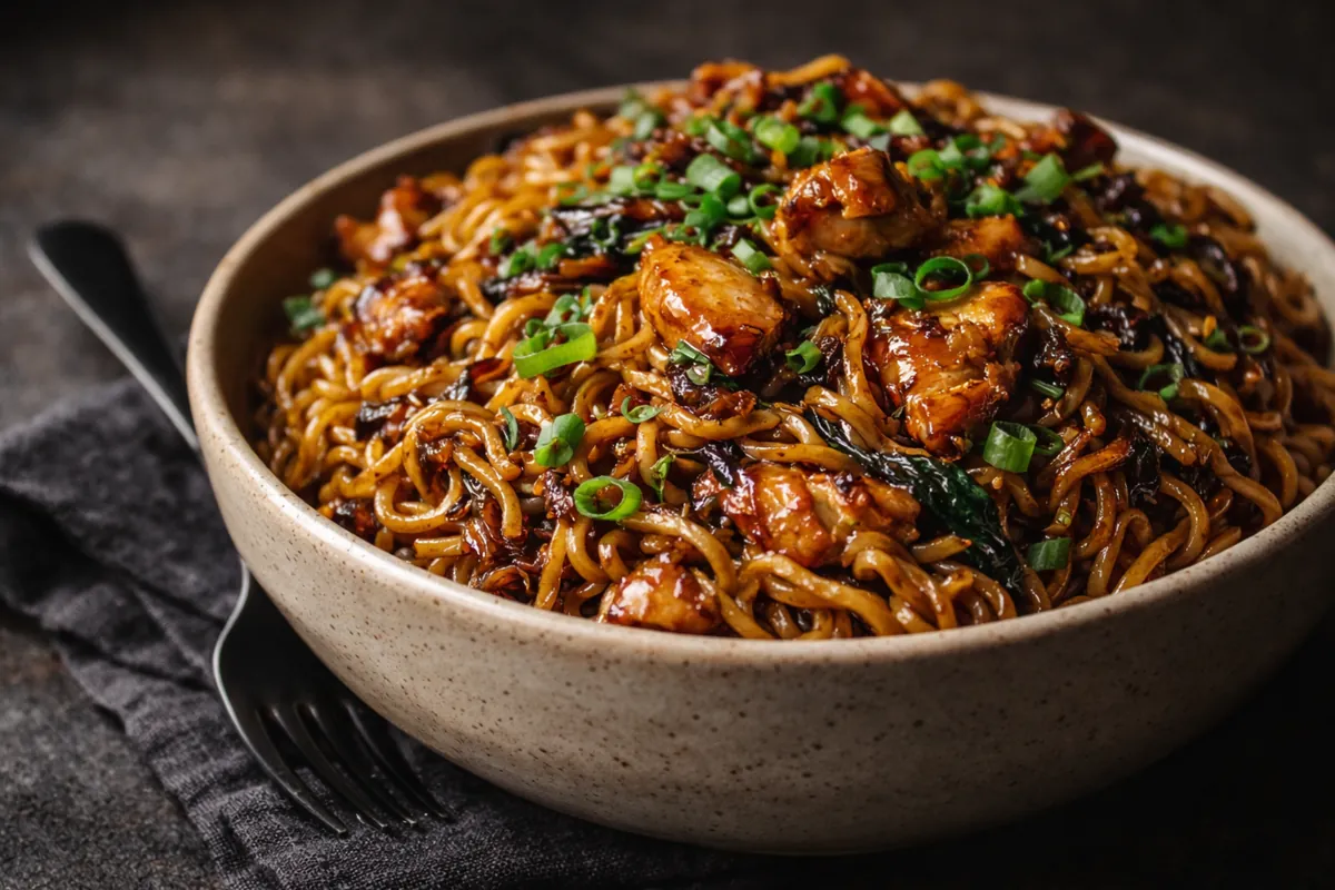 Sticky Garlic Chicken Noodles: The Ultimate 30-Minute Dinner
