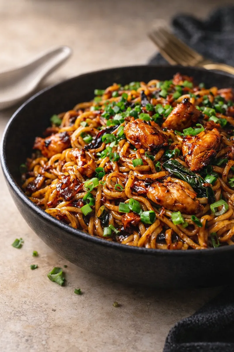 Sticky Garlic Chicken Noodles: The Ultimate 30-Minute Dinner