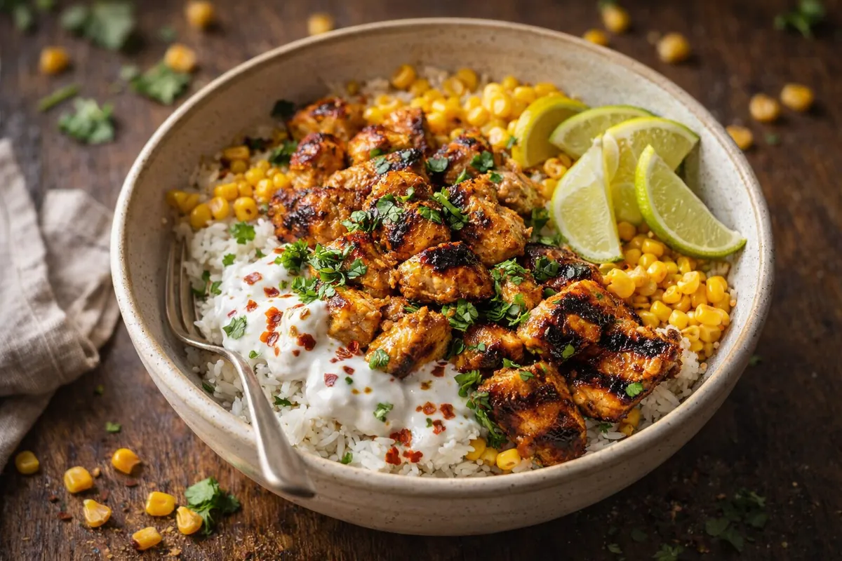 Street Corn Chicken Rice Bowl: The Ultimate Fresh Summer Dinner