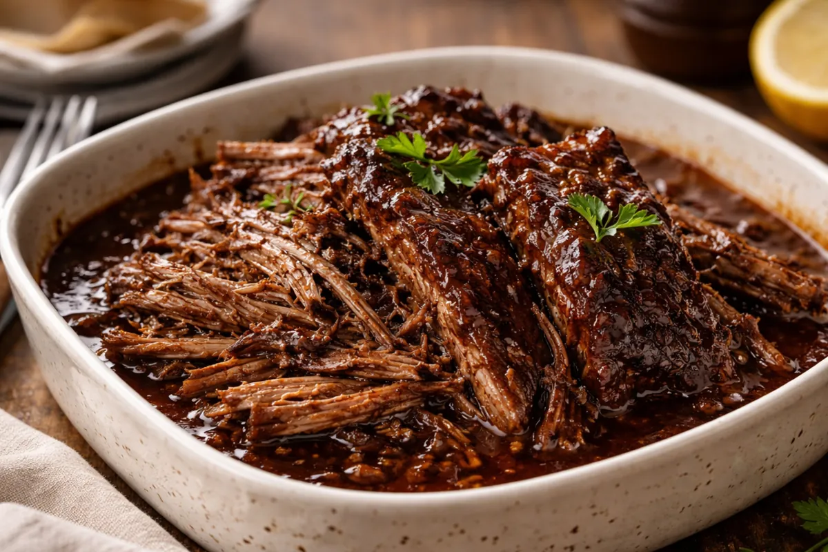 Tender Pulled Beef Brisket for Easy Dinner Ideas A Platter Of Tender Pulled Beef Brisket For Easy Dinner Ideas Being