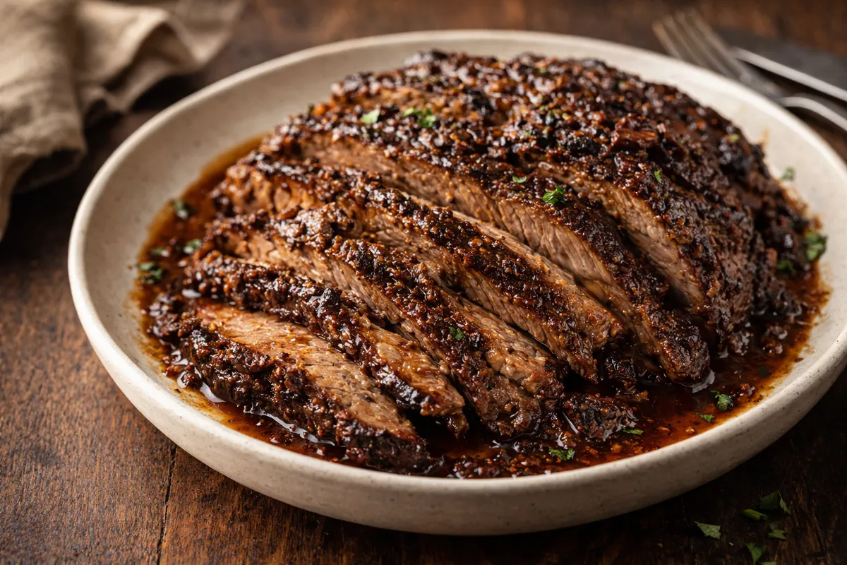 Juicy Beef Brisket for Family Dinner Ideas A Sliced Juicy Beef Brisket For Family Dinner Ideas Showing A Perfect