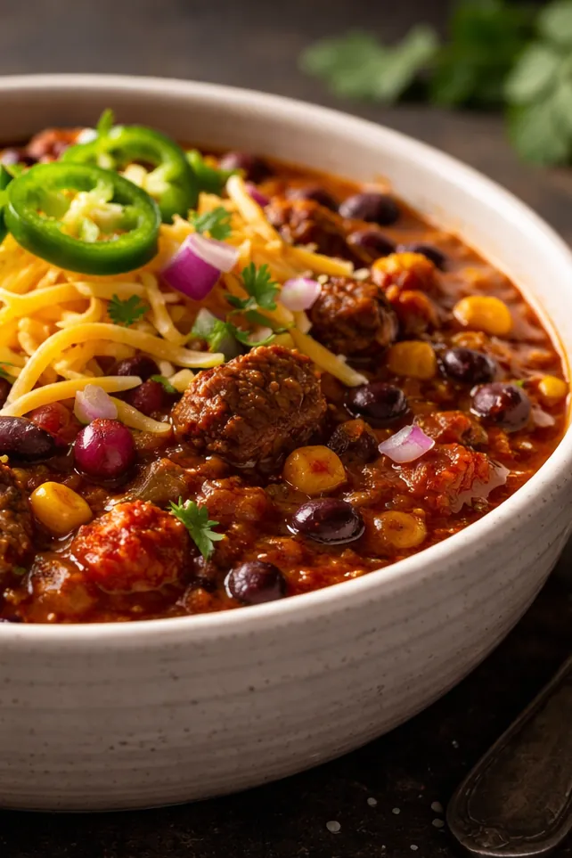 Loaded Beef Chili for Easy Dinner Ideas