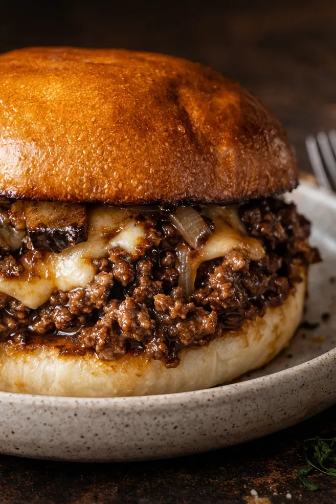 Cheesy Philly Cheesesteak Sloppy Joes Quick Dinner Ideas