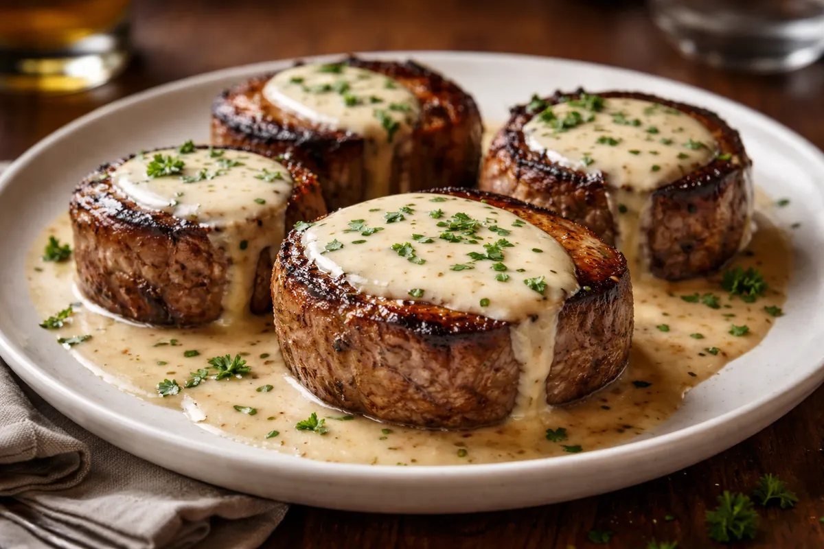 Saucy Steak Bourbon Garlic Cream Sauce Quick Dinner Ideas