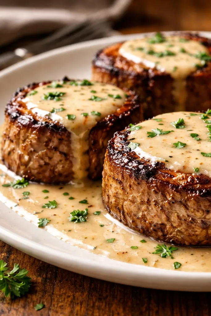 Saucy Steak Bourbon Garlic Cream Sauce Quick Dinner Ideas