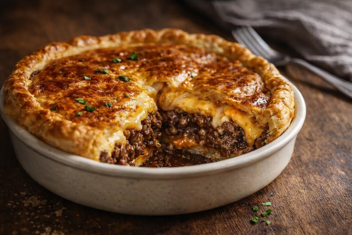Cheesy Cheeseburger Pie for Easy Meat Dinner Ideas
