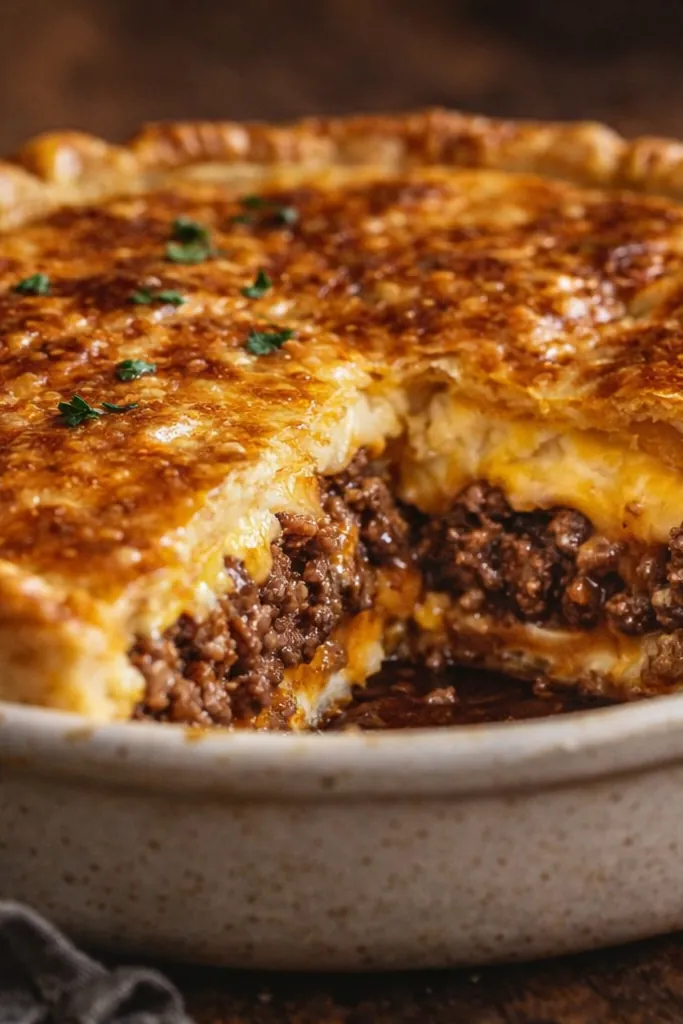 Cheesy Cheeseburger Pie for Easy Meat Dinner Ideas