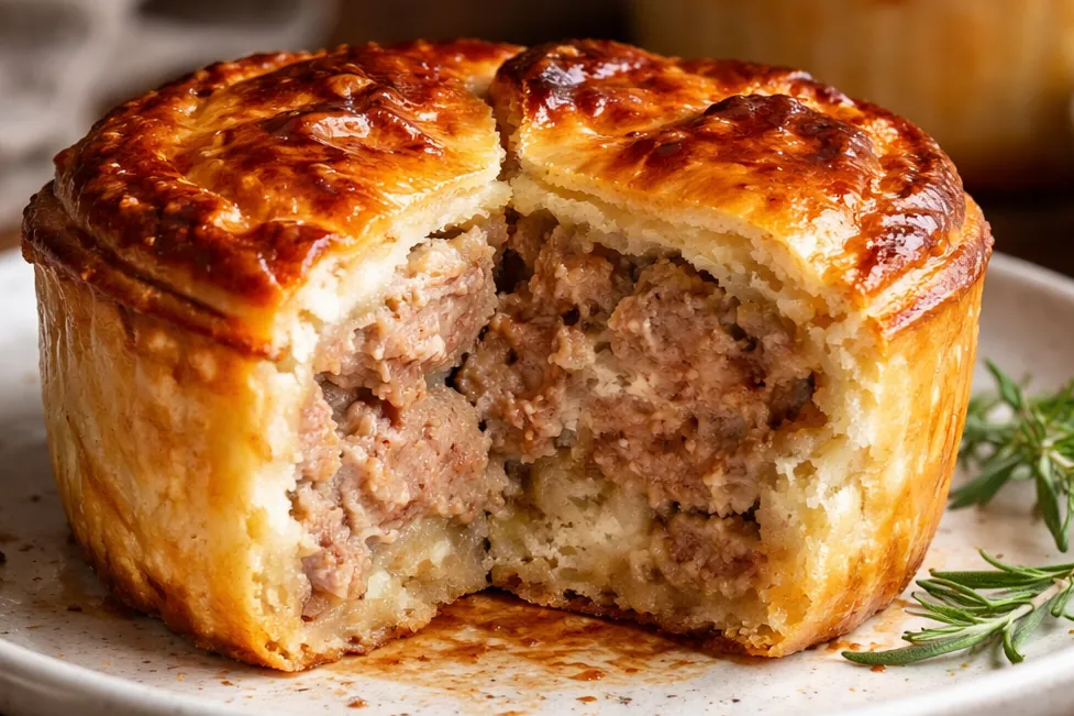 Golden Brown Crispy Muffin Tin Meat Pie Easy Dinner Ideas Served On