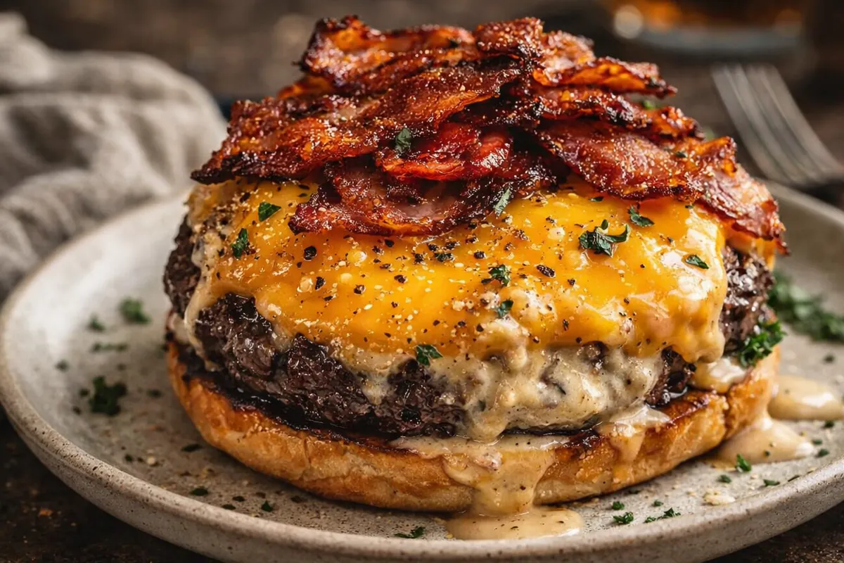 Juicy Crack Burger Easy Dinner Ideas A Juicy Crack Burger Easy Dinner Ideas Gourmet Cheeseburger On A Toasted