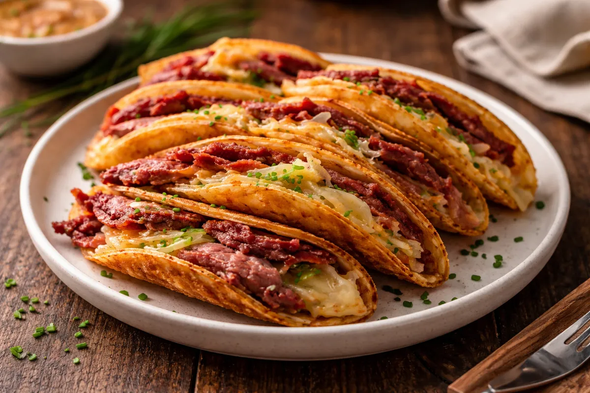 Crispy Irish Corned Beef Cabbage Tacos for Easy Dinner Ideas