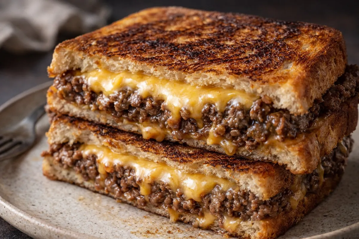 Cheesy Patty Melt Quick Dinner Ideas A Golden Brown Cheesy Patty Melt Quick Dinner Ideas Sandwich With Melted