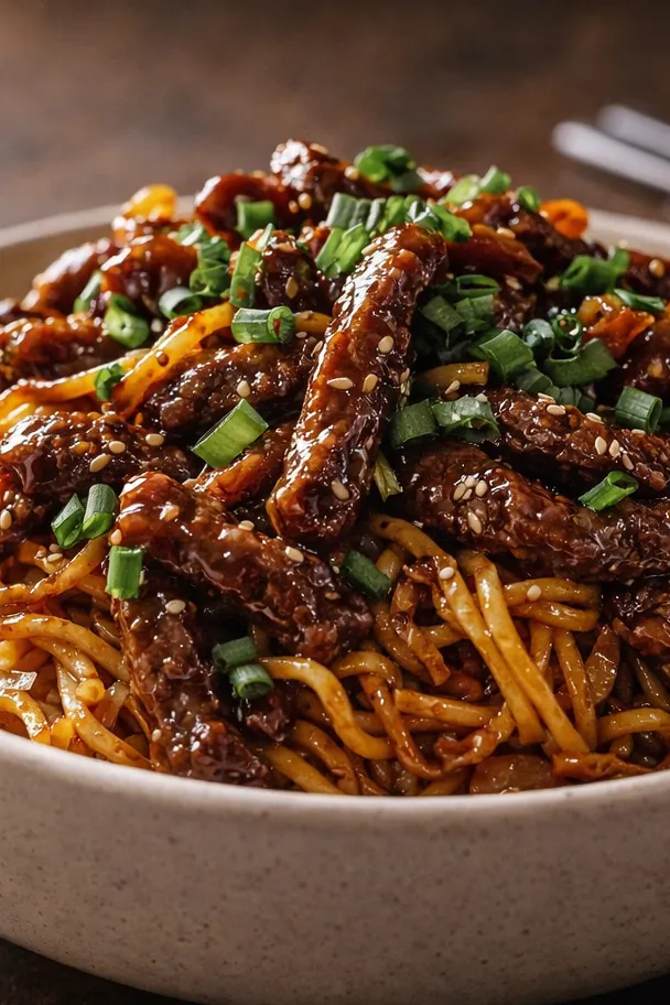 Saucy Sticky Beef Noodles Quick Dinner Ideas