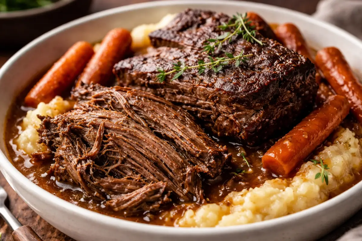 Tender Ina Garten Company Pot Roast for Easy Dinner Ideas A Dutch Oven Containing Tender Ina Garten Company Pot Roast For Easy
