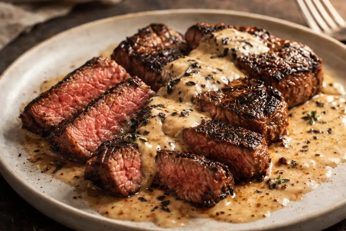 Juicy Bourbon Garlic Steak for What to Cook Tonight A Cast Iron Skillet Featuring Juicy Bourbon Garlic Steak For What To