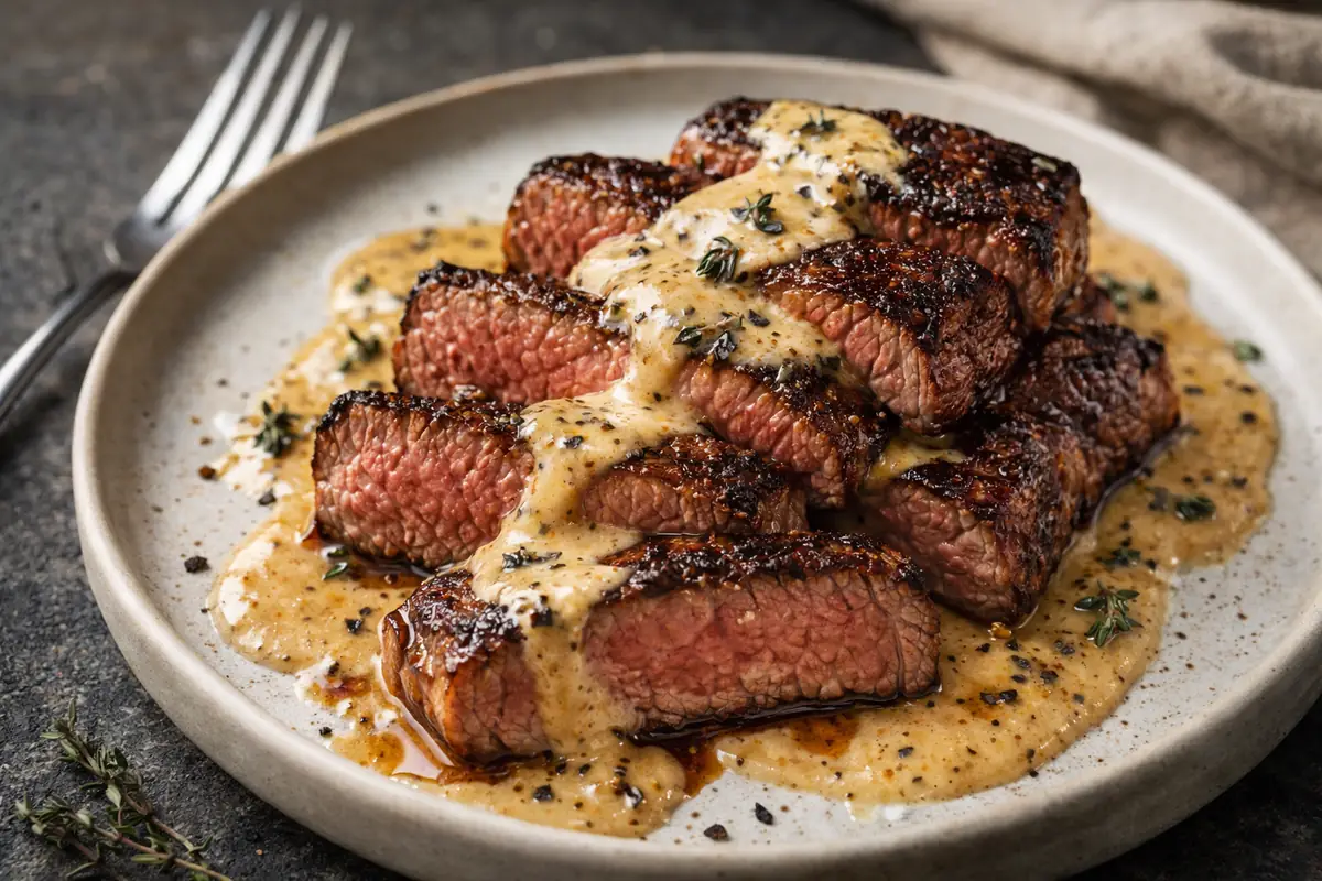 Juicy Bourbon Garlic Steak for What to Cook Tonight
