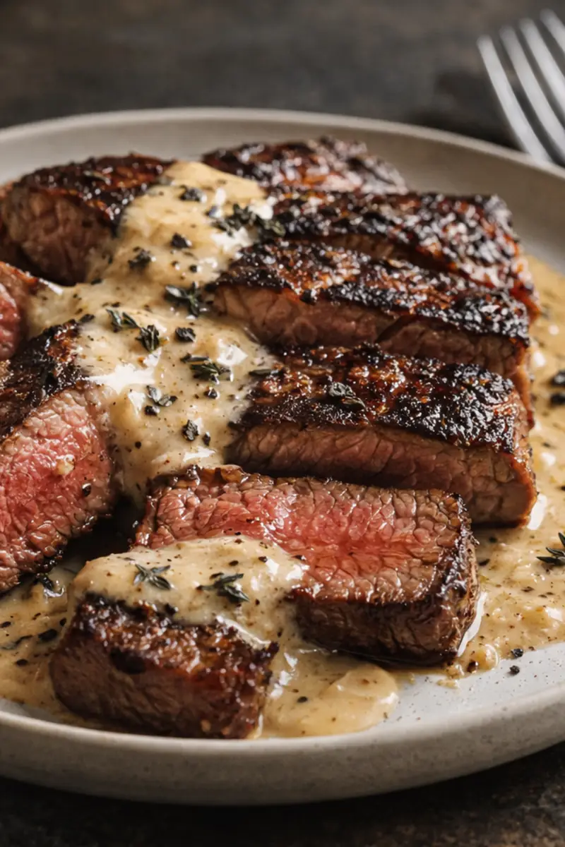 Juicy Bourbon Garlic Steak for What to Cook Tonight