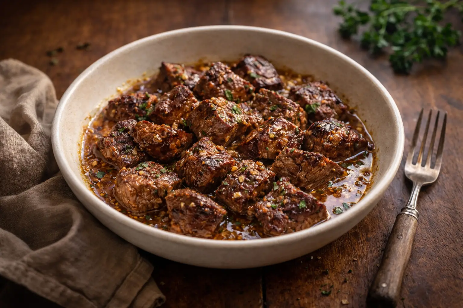 Juicy Cowboy Butter Steak Bites Quick Dinner Ideas