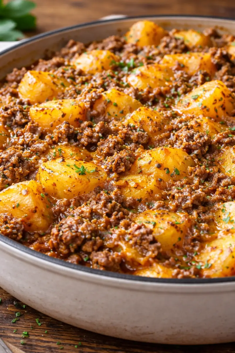 Saucy Beef Potato Skillet Quick Dinner Ideas