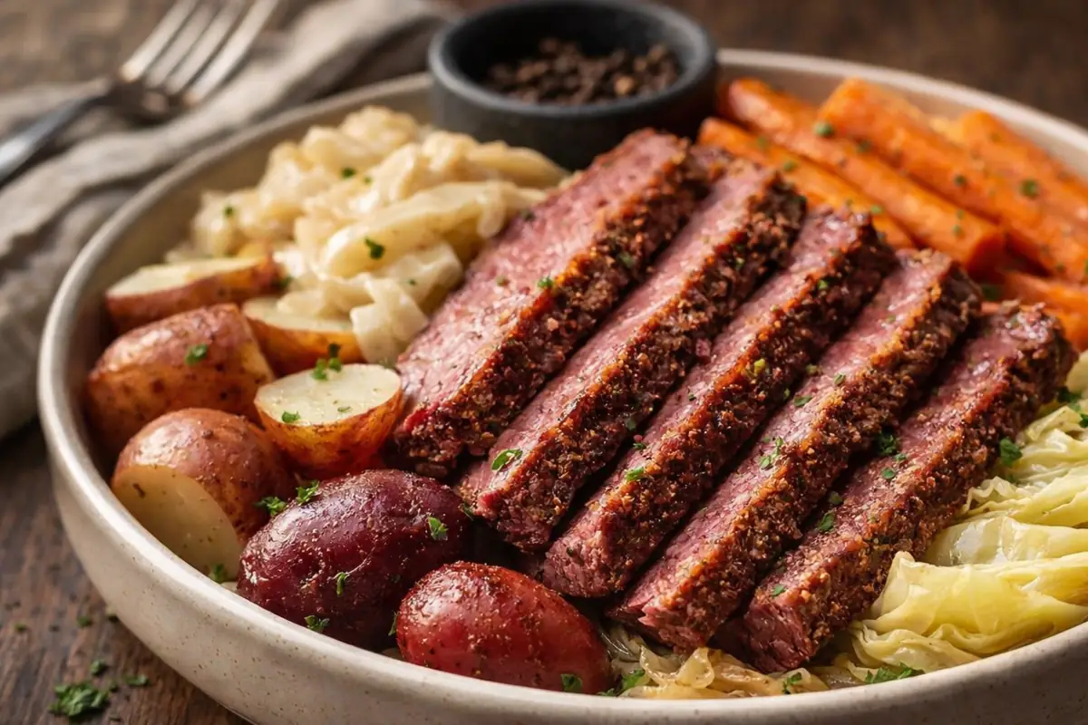 Tender Corned Beef And Cabbage Dinner Ideas For Family A Platter Of Tender Corned Beef And Cabbage Dinner Ideas For Family