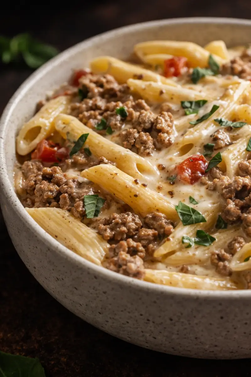 Creamy Rotel Ground Beef Pasta Easy Dinner Ideas