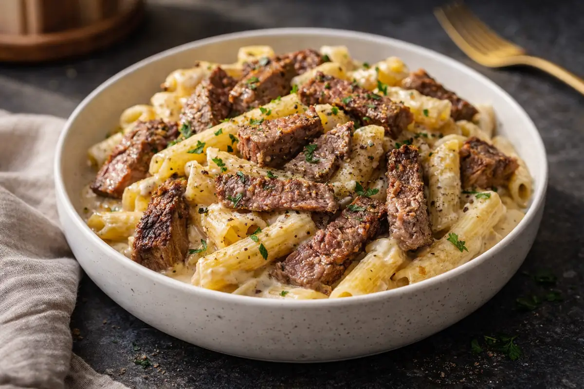 Creamy Steak Pasta Quick Dinner Ideas