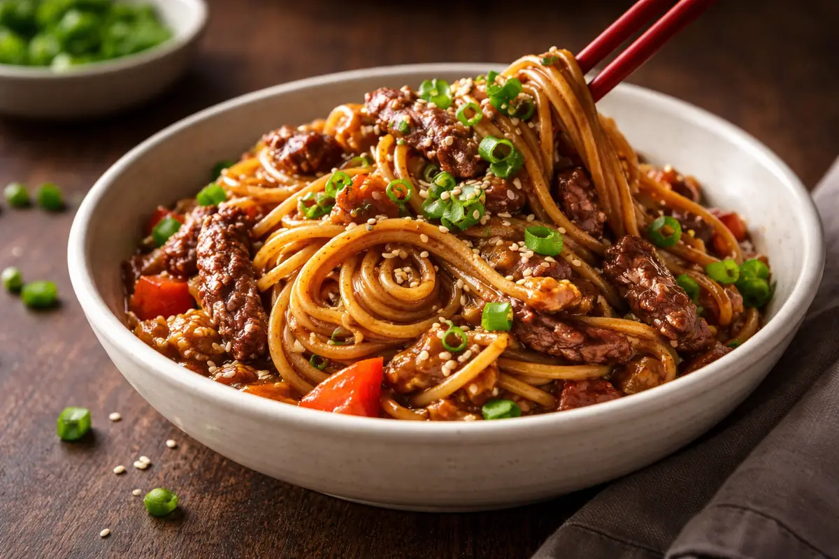 Saucy Hoisin Beef Noodles Quick Dinner Ideas