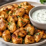 Crispy Chicken Bites For Easy Dinners With Creamy Herb Dip